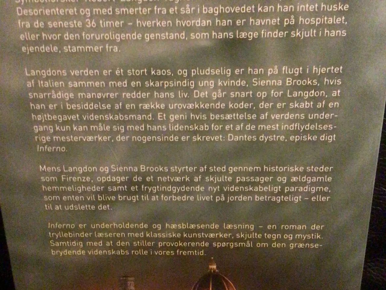 Billede 2 - Roman af DanBrown.  Inferno