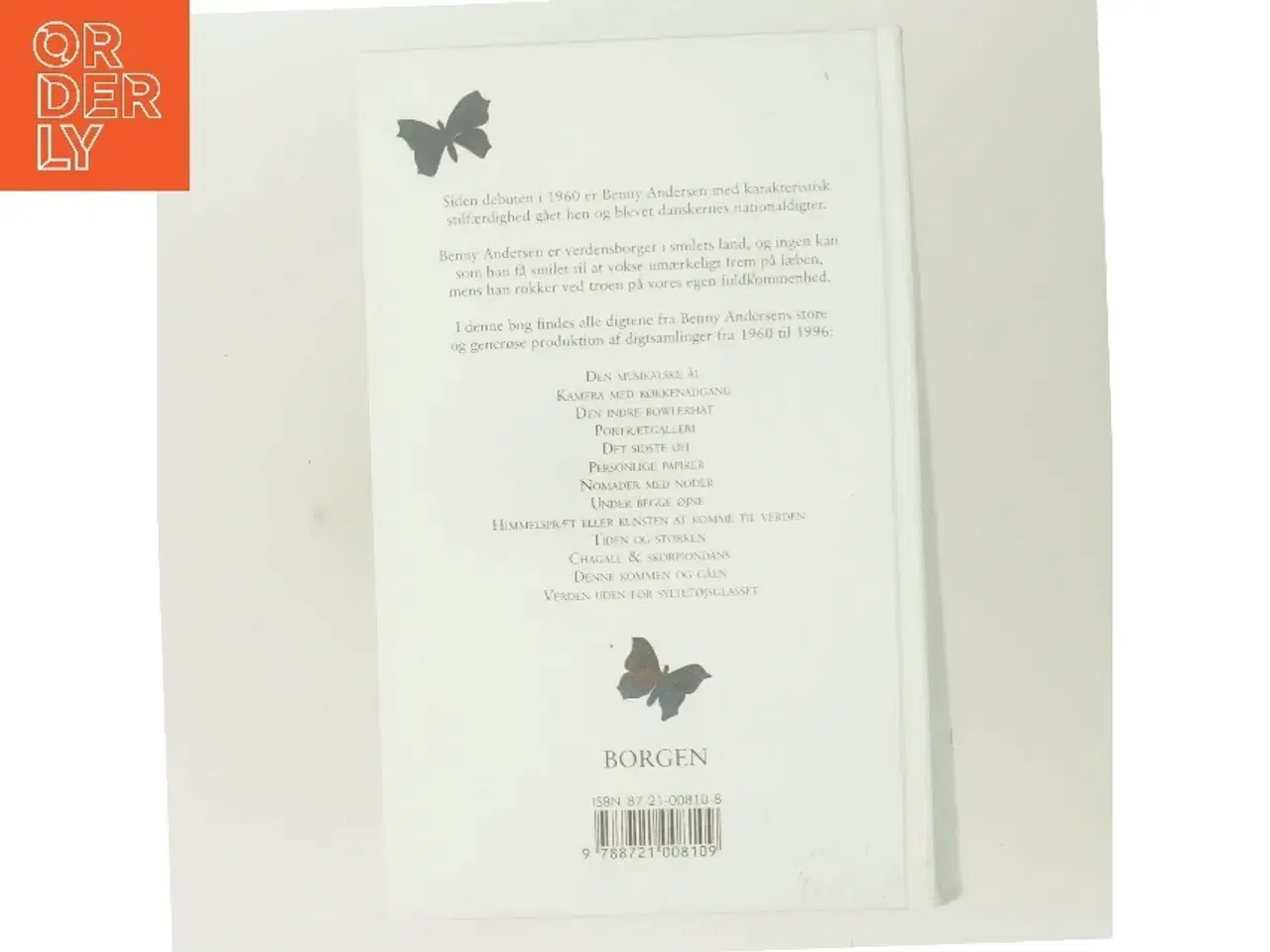 Billede 3 - Samlede digte : digte 1960-1996 af Benny Andersen (f. 1929) (Bog)