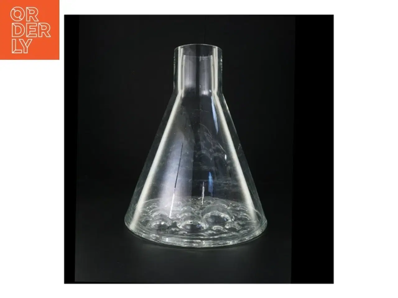 Billede 1 - Glasvase med bobledesign (str. 37 x 29 cm)
