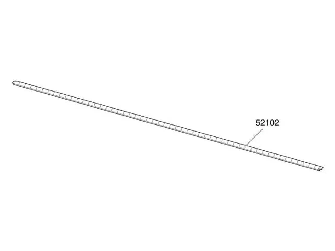 Billede 1 - Thule gummiliste for WingBar øverst 1stk