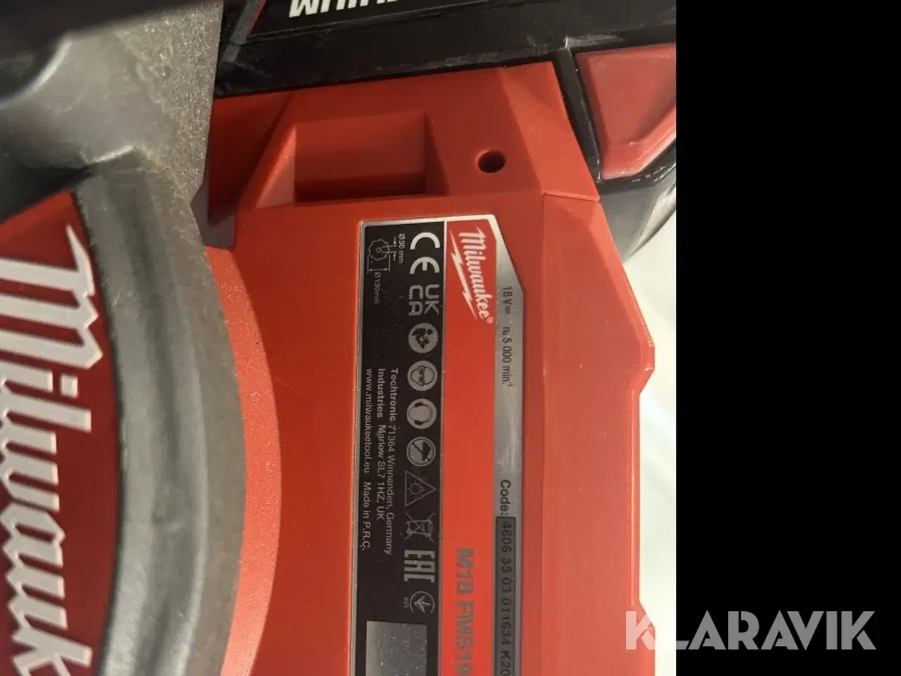 Billede 4 - Milwaukee kap- / geringssav Milwaukee M18 FMS190