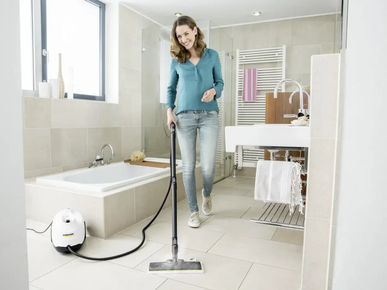 Billede 6 - Damprenser Kärcher SC 3 EasyFix, cylinder, 0,5 l, 1.900 W – sort/hvid