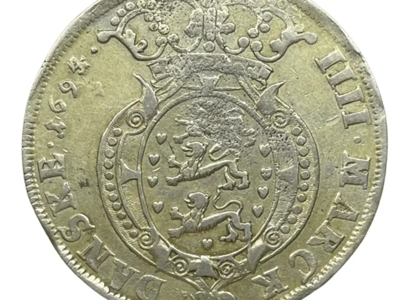 Billede 1 - 1 Krone 1694 Glückstadt