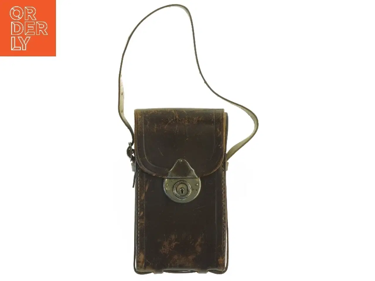 Billede 1 - Vintage læder kamerataske (str. 18 x 10 x 4 cm)