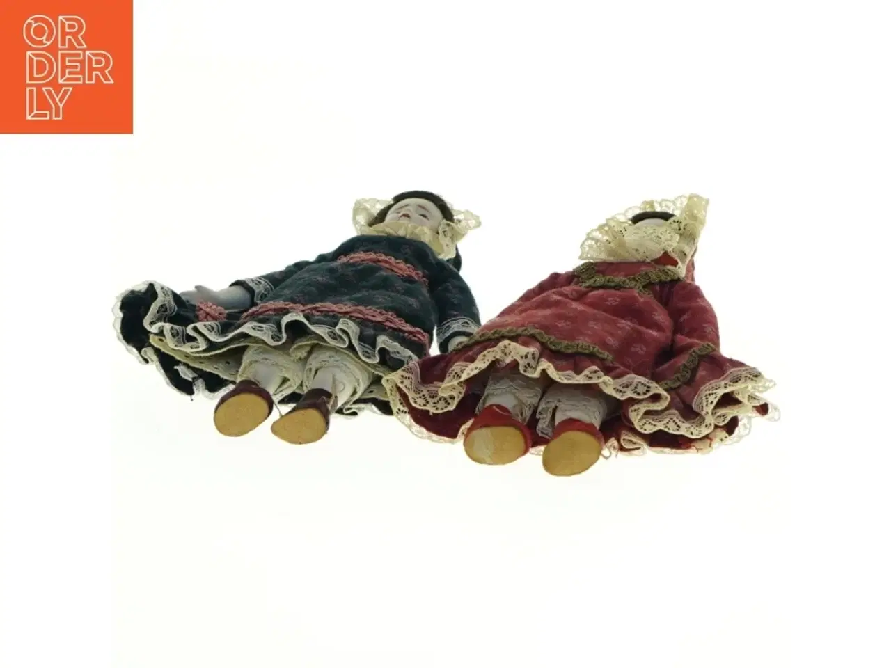 Billede 4 - Porcelænsdukker i traditionelle dragter (str. 20x10 cm)