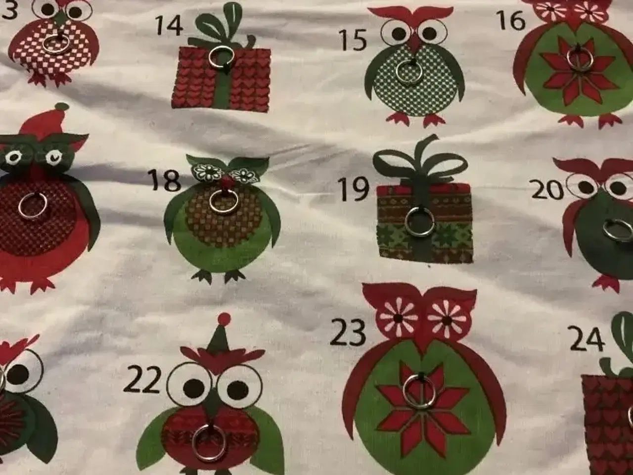 Billede 1 - Julekalender pakkekalender med ugler