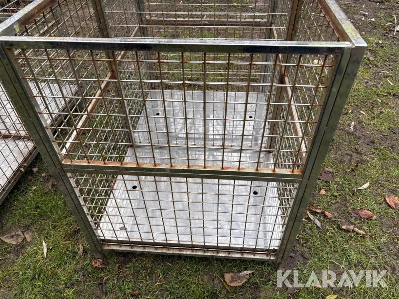 Billede 12 - Trådbur/pallekasse i stål 2 styk