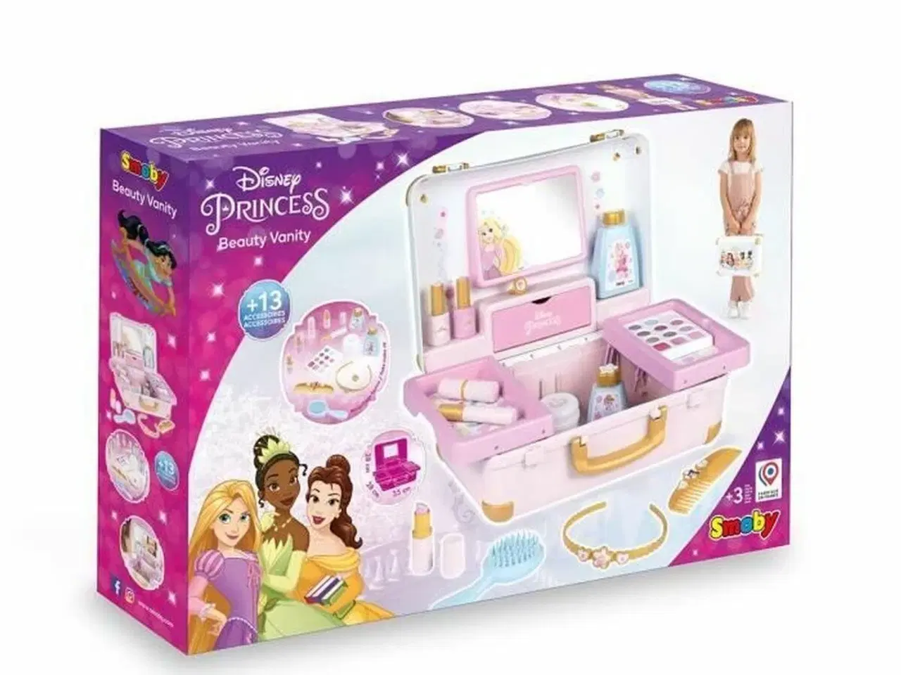 Billede 6 - Makeup sæt til børn - Smoby Disney Princess Beauty Vanity