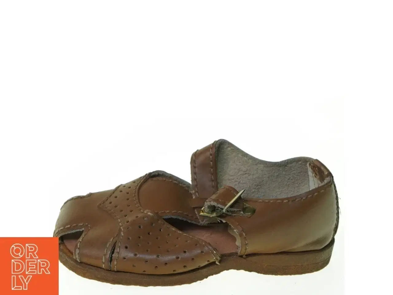 Billede 3 - Vintage Læder Sandaler med Rågummi Sål fra Pax (str. 25)