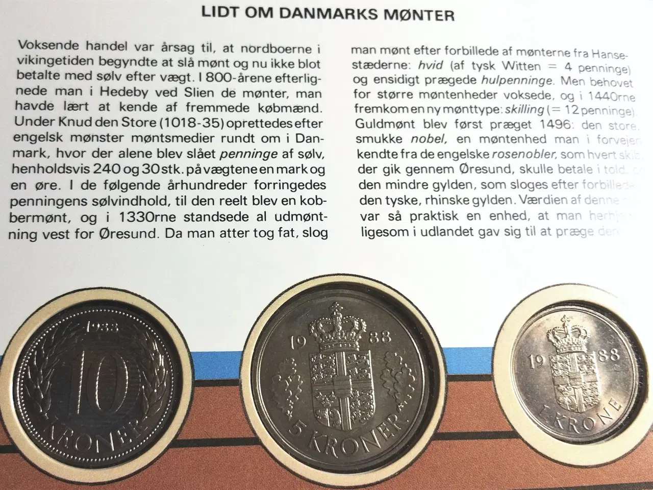 Billede 7 - MARGRETHE II HANDELSBANKEN MØNTSÆT 1980 - 1988