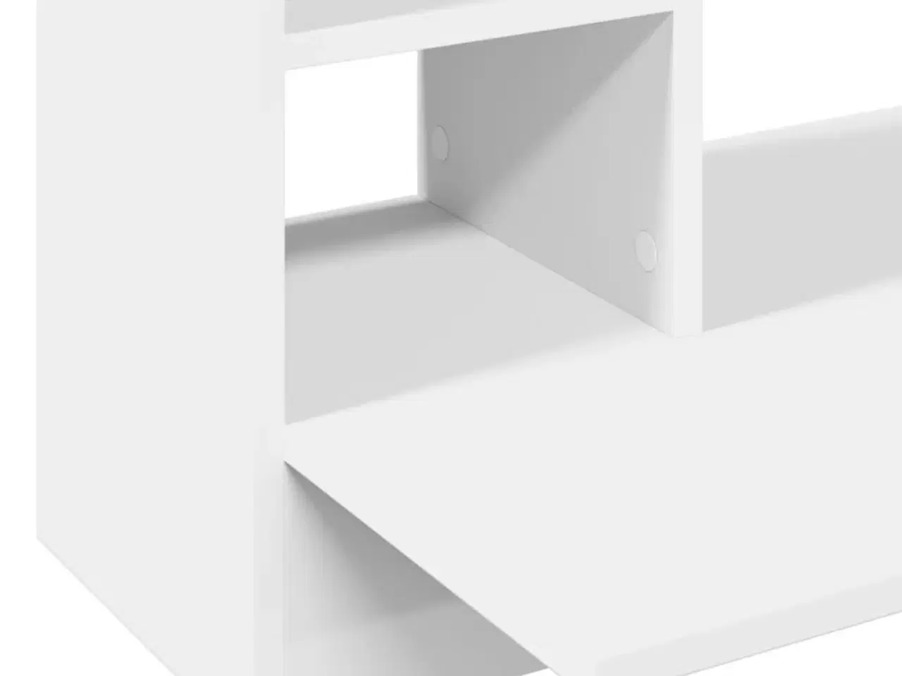 Billede 8 - Væghængt skrivebord 105x48x75 cm konstrueret træ hvid