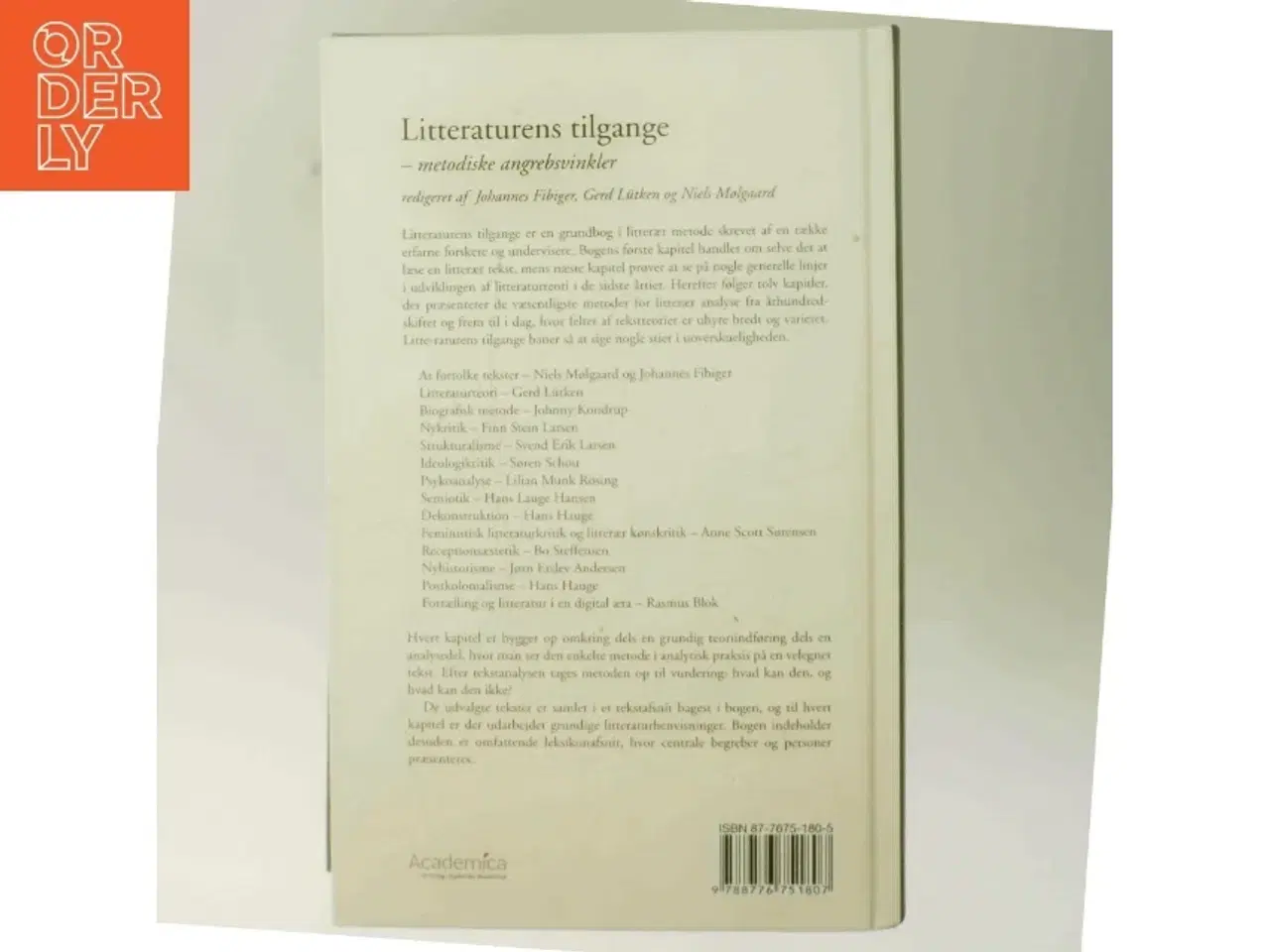 Billede 3 - Litteraturens tilgange : metodiske angrebsvinkler (Bog)