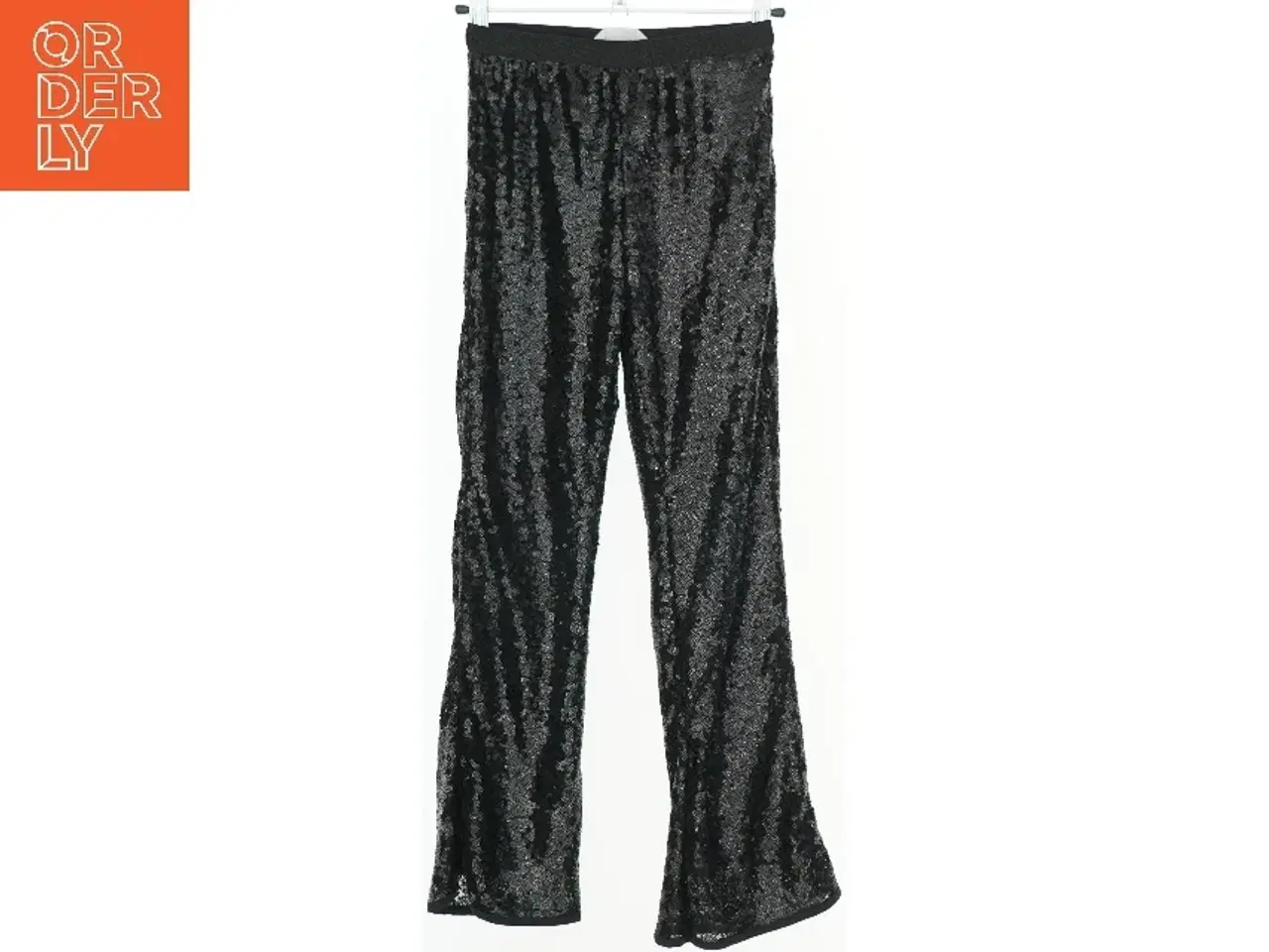Billede 1 - Glitrende sortbukser fra H&M (str. 134)