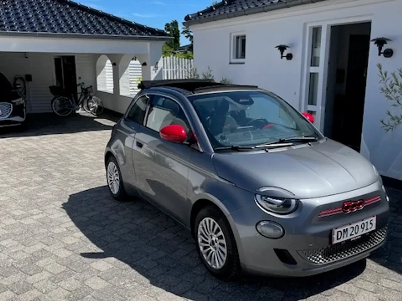 Billede 5 - FIAT 500 E (cabriolet) model RED, som fabriksny