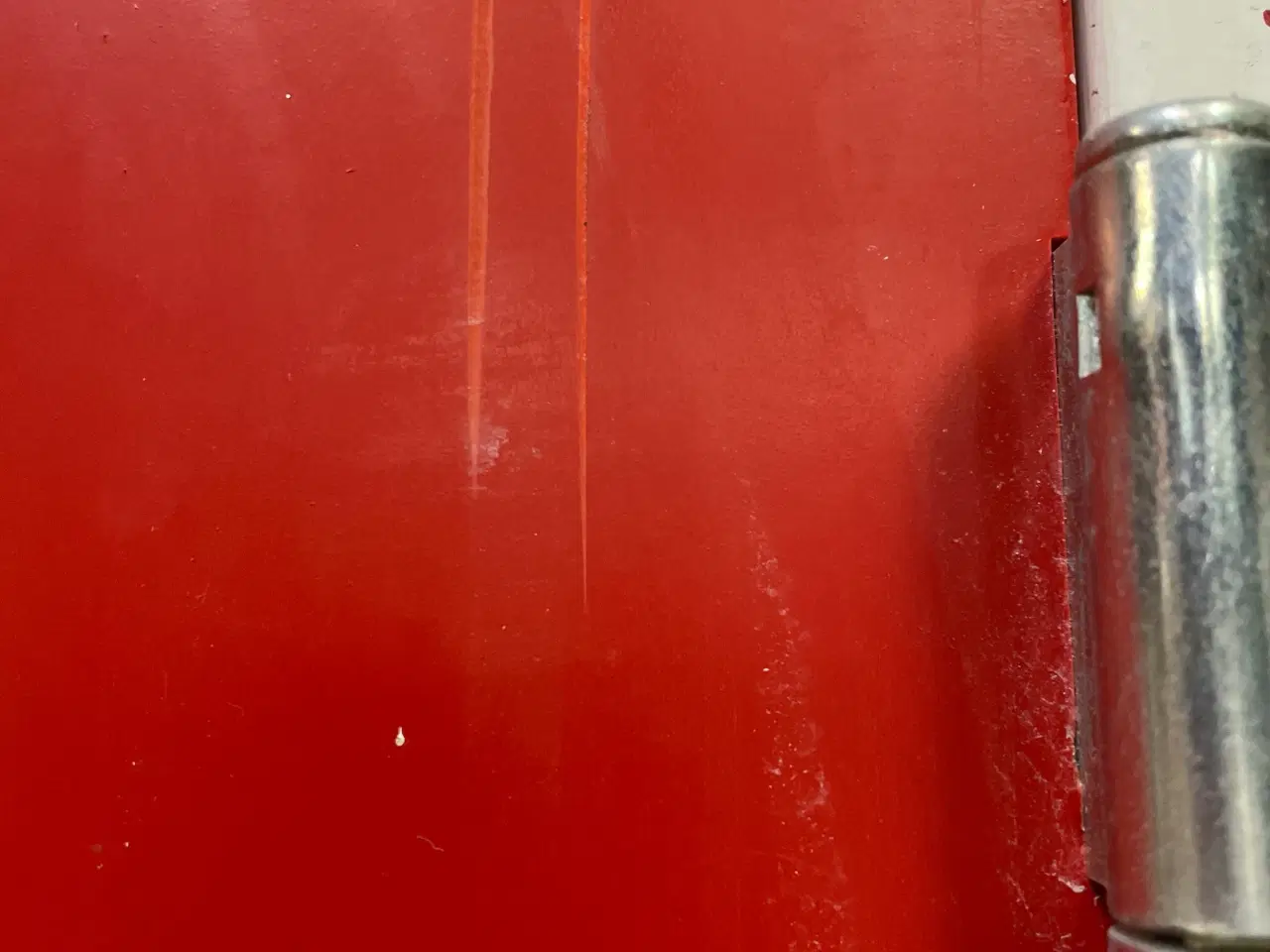 Billede 4 - Massiv indvendig dør, melamin, 992x110x2085 mm, højrehængt, rød