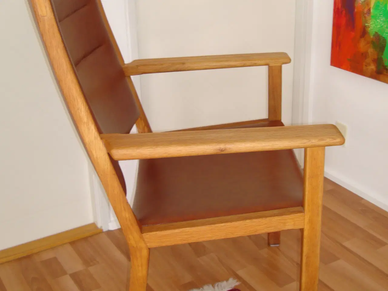 Billede 2 - Hans J. Wegner højrygget lænestol model AP50.