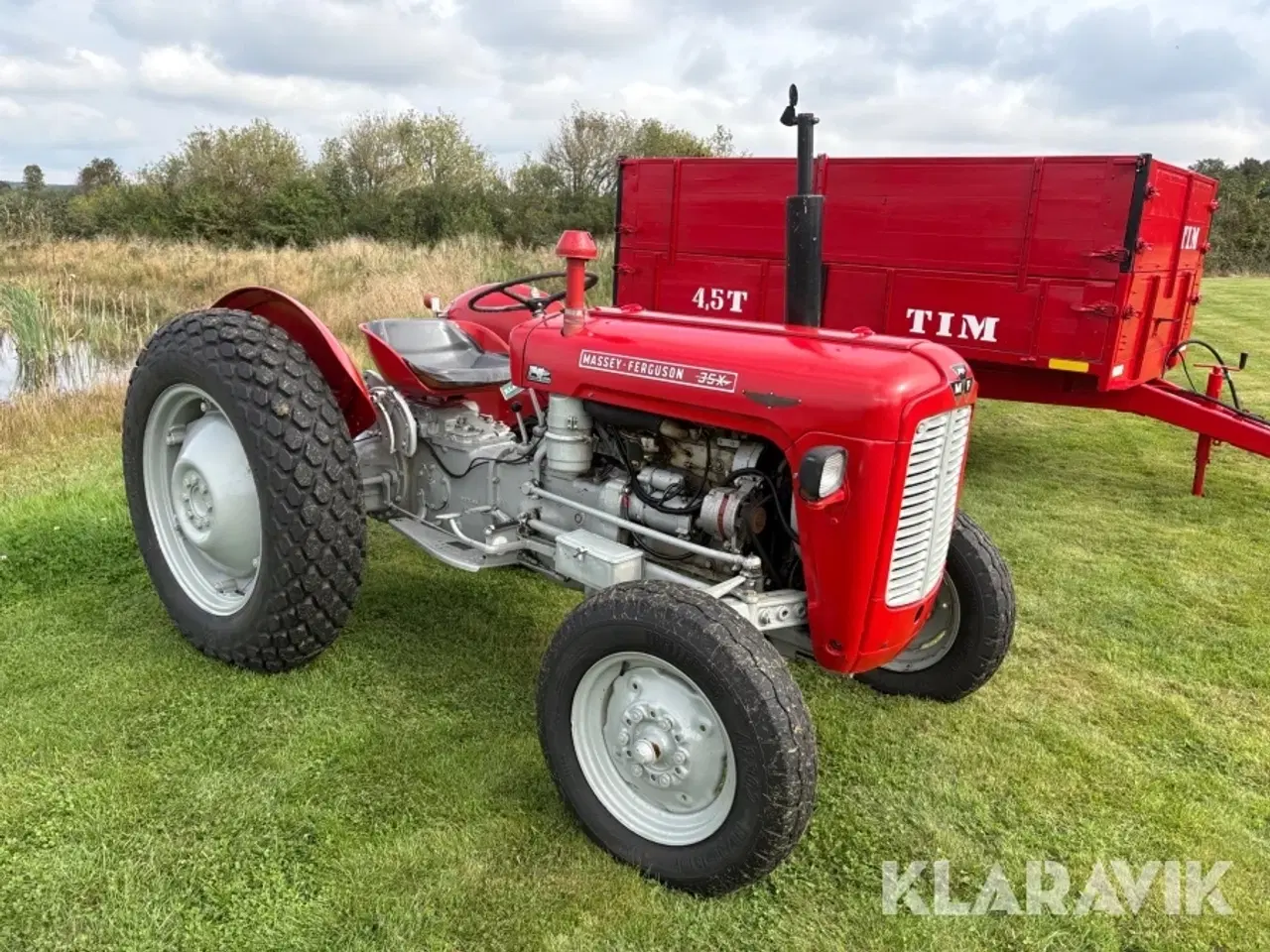 Billede 5 - Veterantraktor Massey Ferguson 35X 3-cylindret diesel