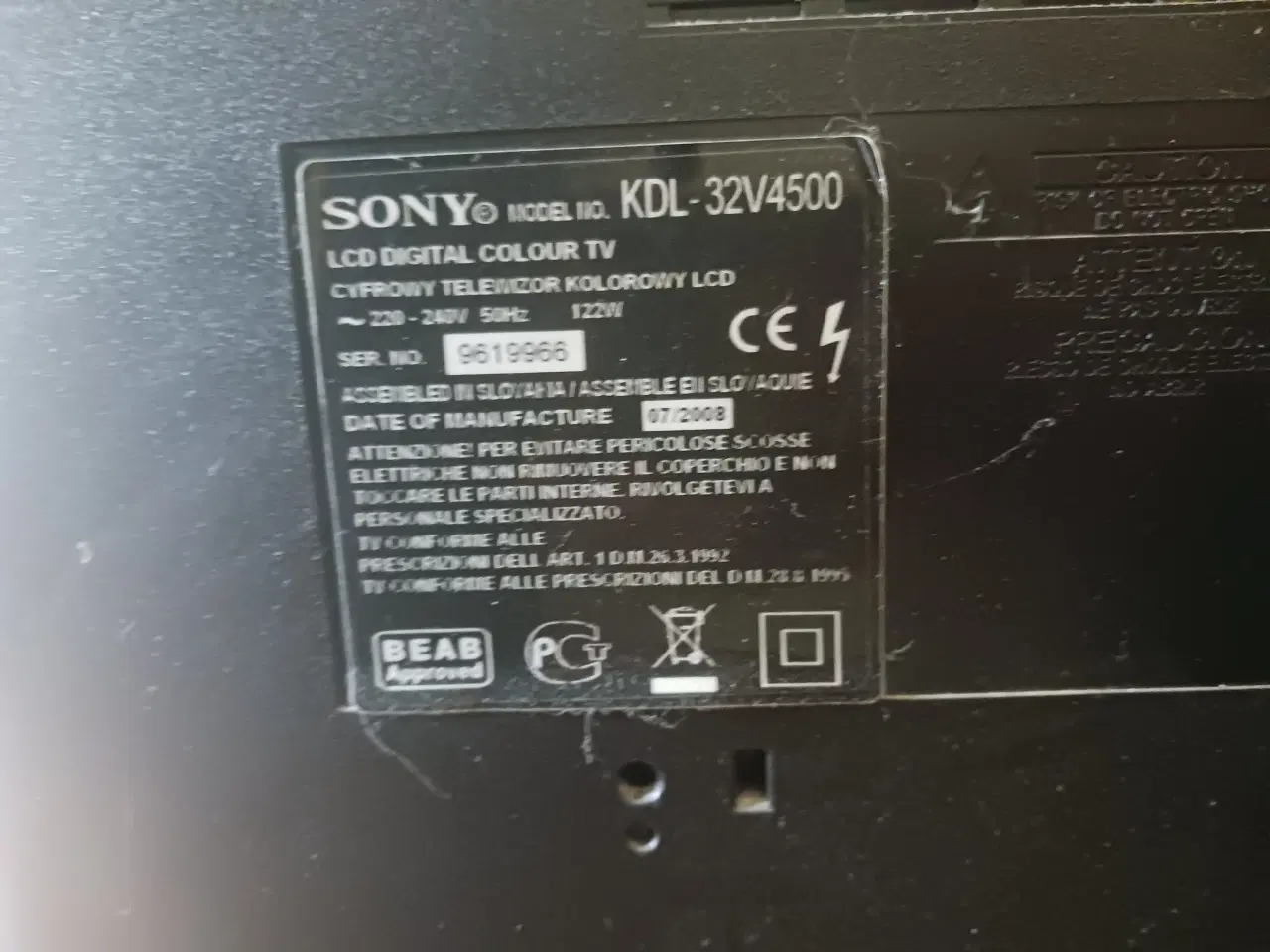 Billede 2 - 32" Sony tv 