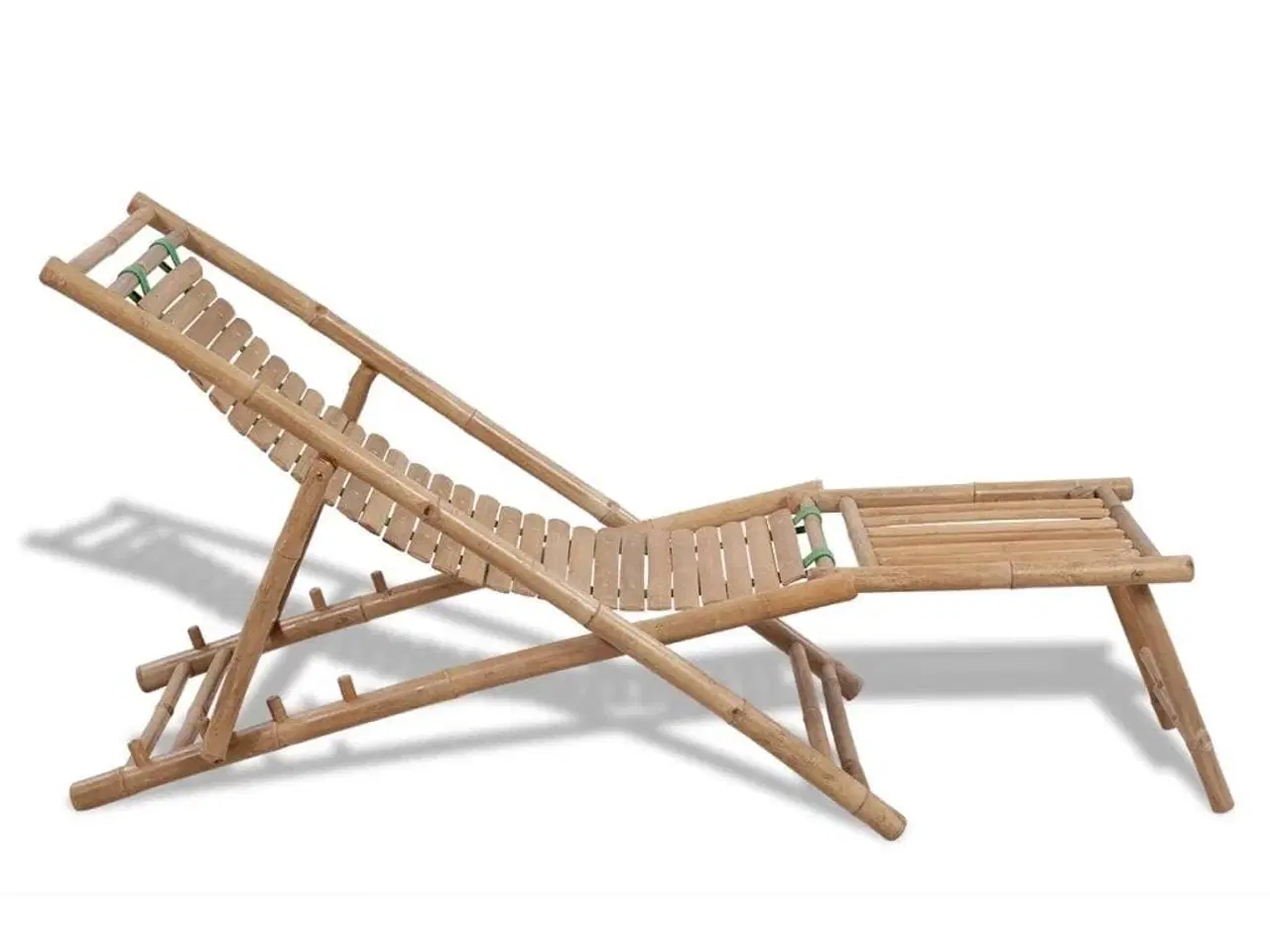 Billede 3 - Dækstol med fodstøtte bambus