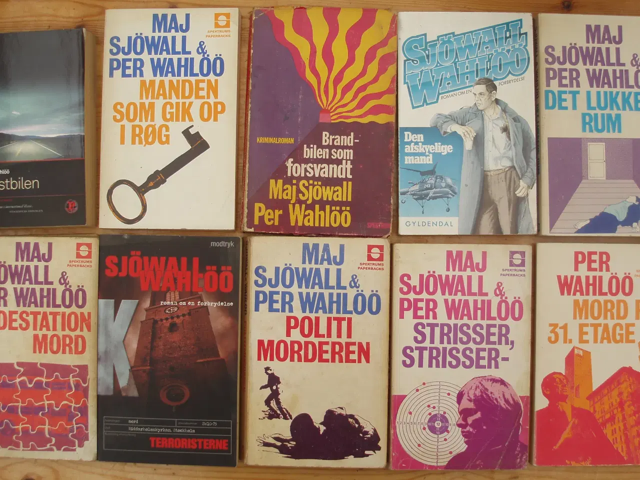 Billede 1 - Sjöwall og Wahlöö paperback bøger