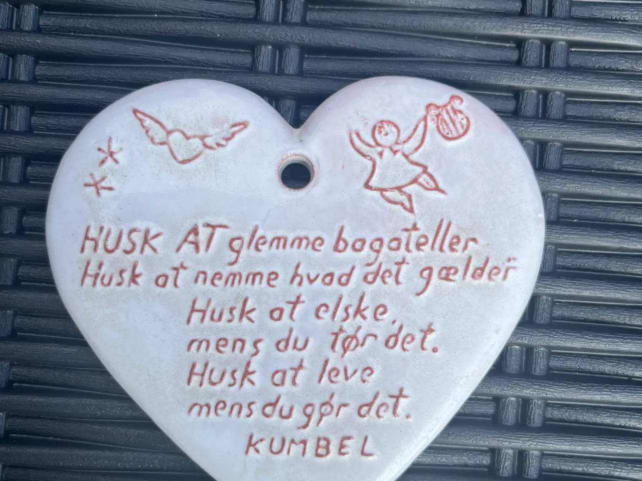 Billede 1 - Keramik hjerte med gruk