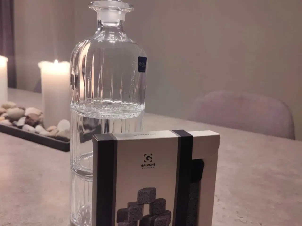 Billede 1 - Lyngby compo whisky sæt med sten