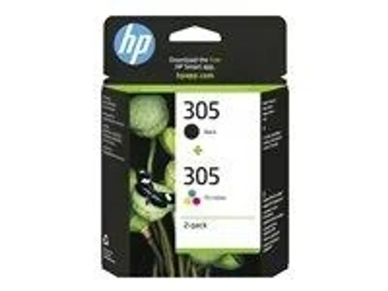 Billede 1 - Blækpatroner HP 305 sort + farve - 2-pak