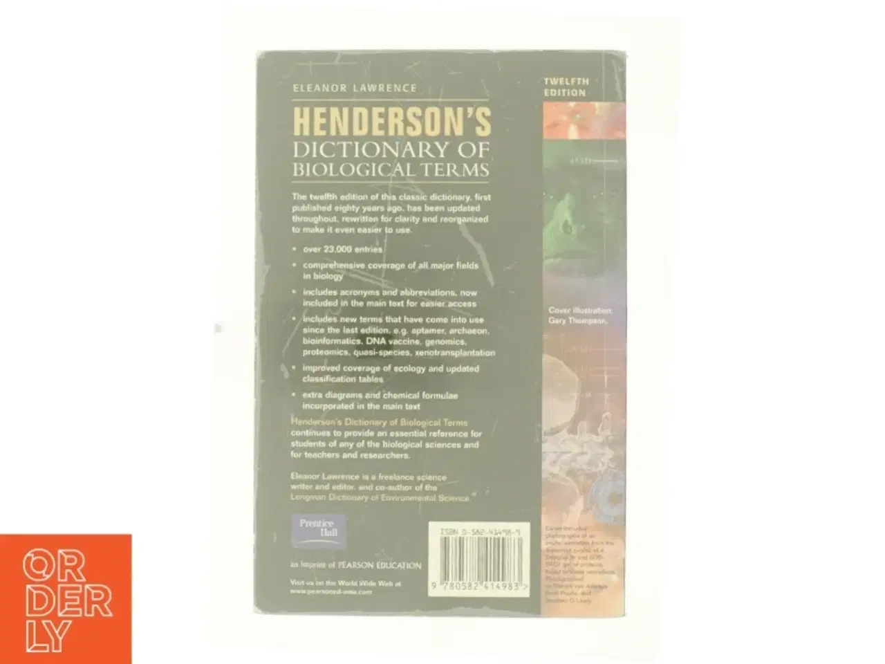 Billede 2 - Henderson's Dictionary of Biological Terms af Eleanor, Henderson, I. F. Lawrence (Bog)