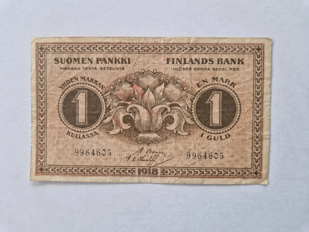 Billede 1 - 1 Mark Finland 1918