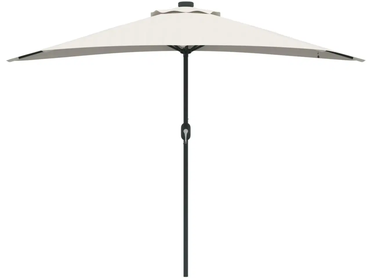 Billede 5 - Halv haveparasol Sandfarvet 294 x 150 x 224 cm Stof