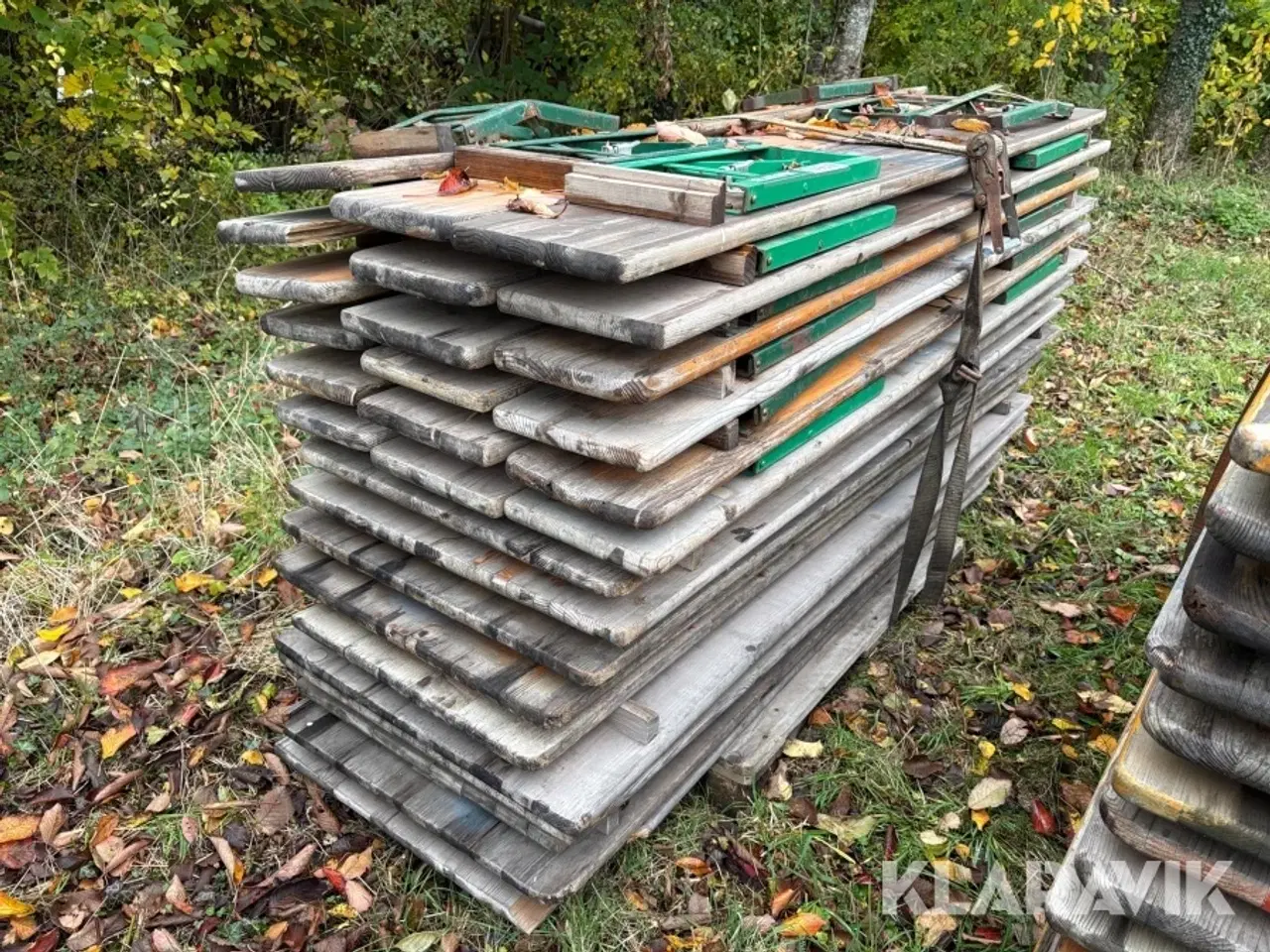 Billede 3 - Folde bænke og bordplader 1 Palle 15styk bænke & 10 bordplader