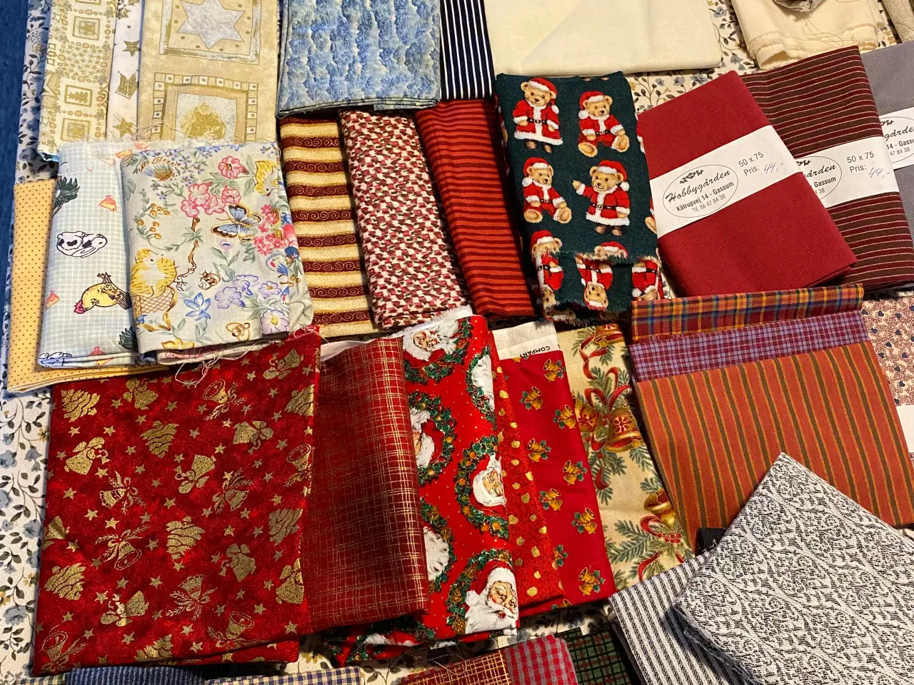 Billede 4 - Patchwork stof. 