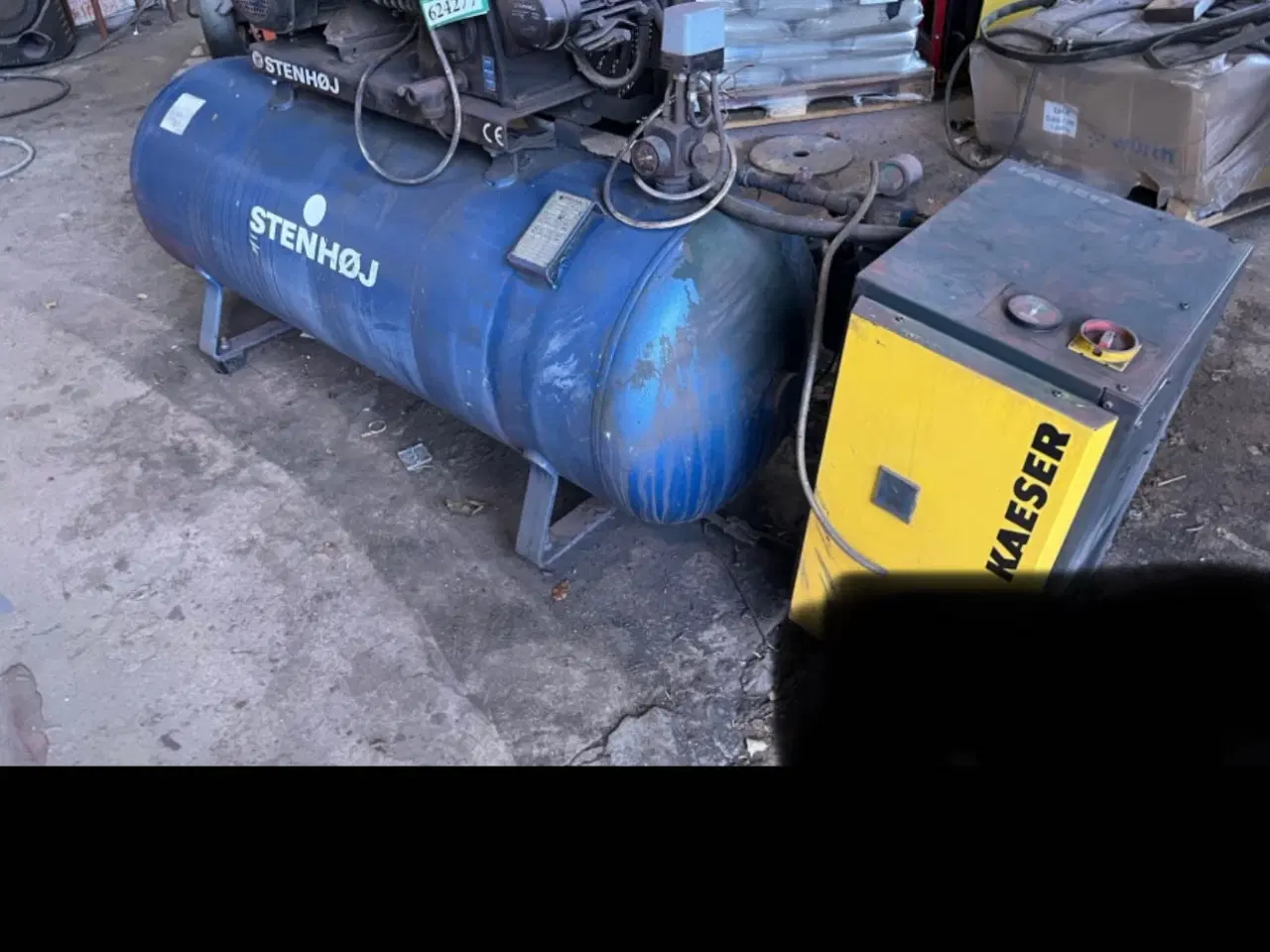 Billede 1 - Stenhøj kompressor 550 ltr tank 