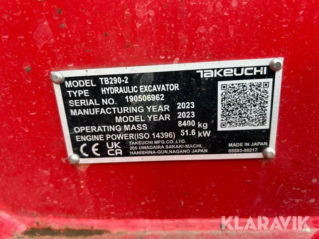 Billede 6 - Gravemaskine Takeuchi TB290-2