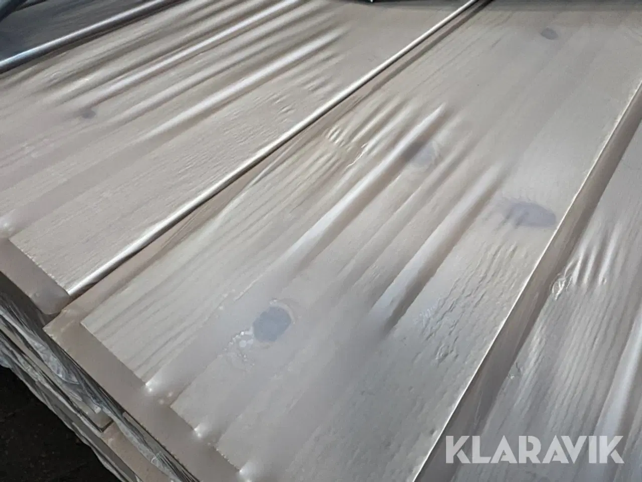 Billede 3 - Loft brædder Moelven Ludet hvid voks - 288 brædder