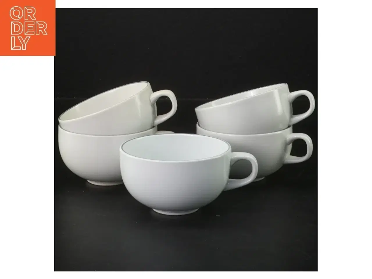 Billede 1 - Sæt af 5 kopper fra Royal Copenhagen (str. 5 styk, ø 8,5 cm)