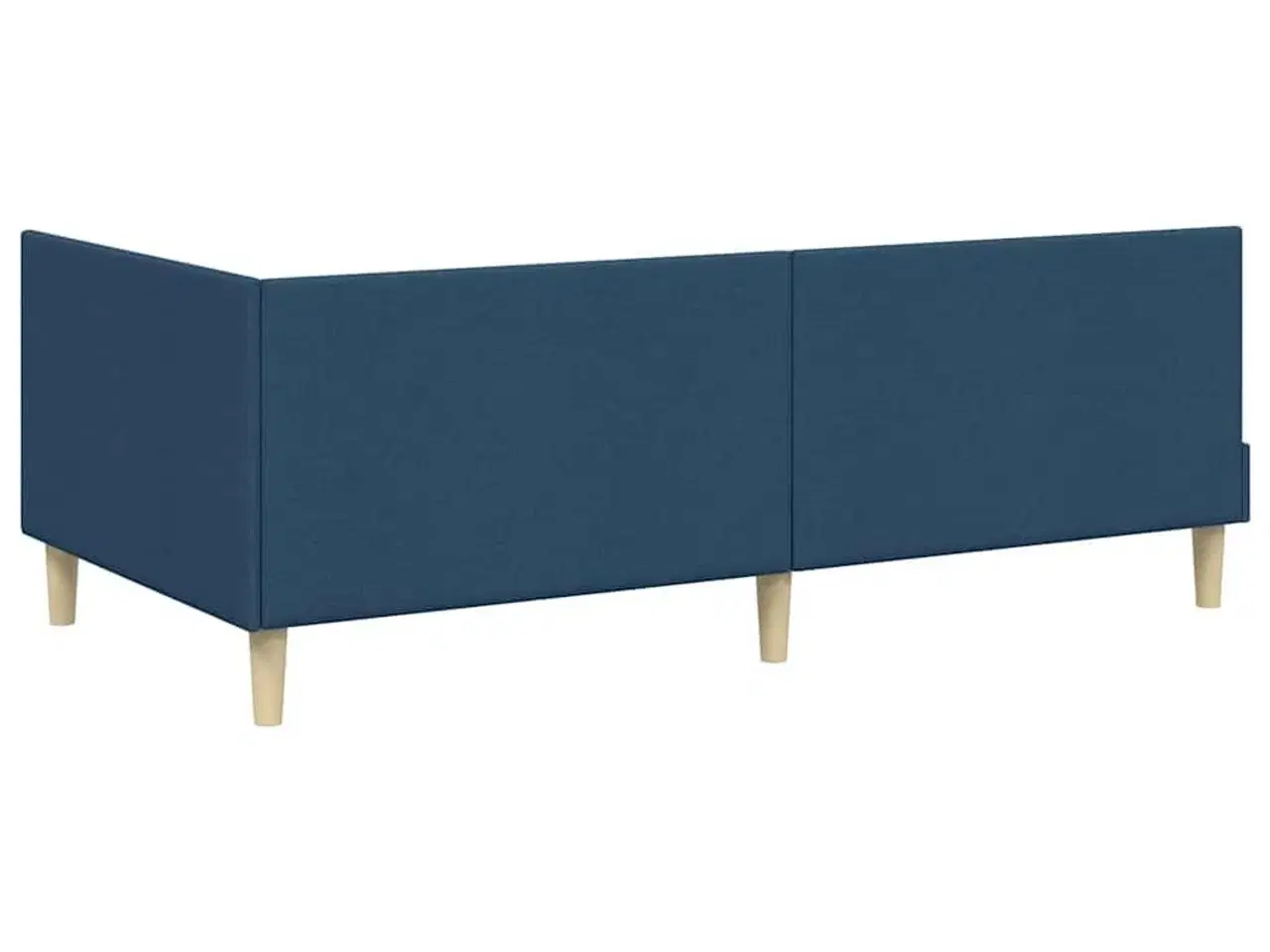 Billede 8 - Hjørnesengramme Andet Blå 90 x 200 cm Stof og Ingeniørtræ