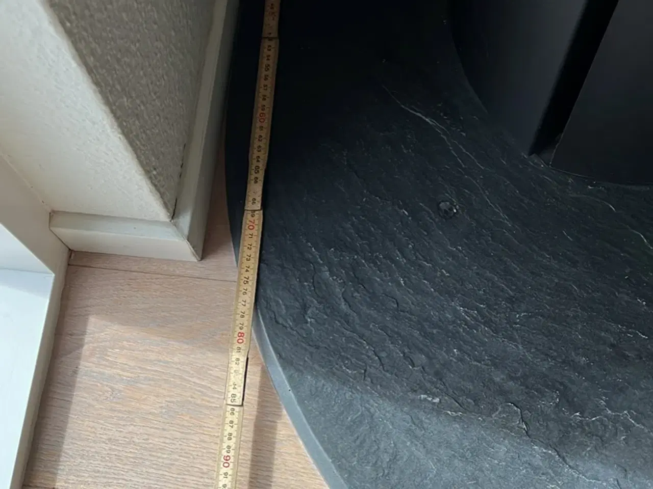 Billede 3 - Dråbeformet skifferplade tilbrændeocn