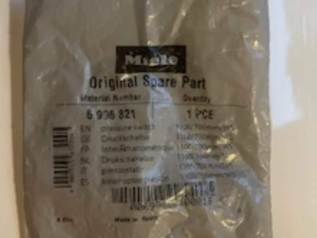 Billede 4 - RESERVEDEL - NIVEAUKONTROL - MIELE OPVASKEMASKINE