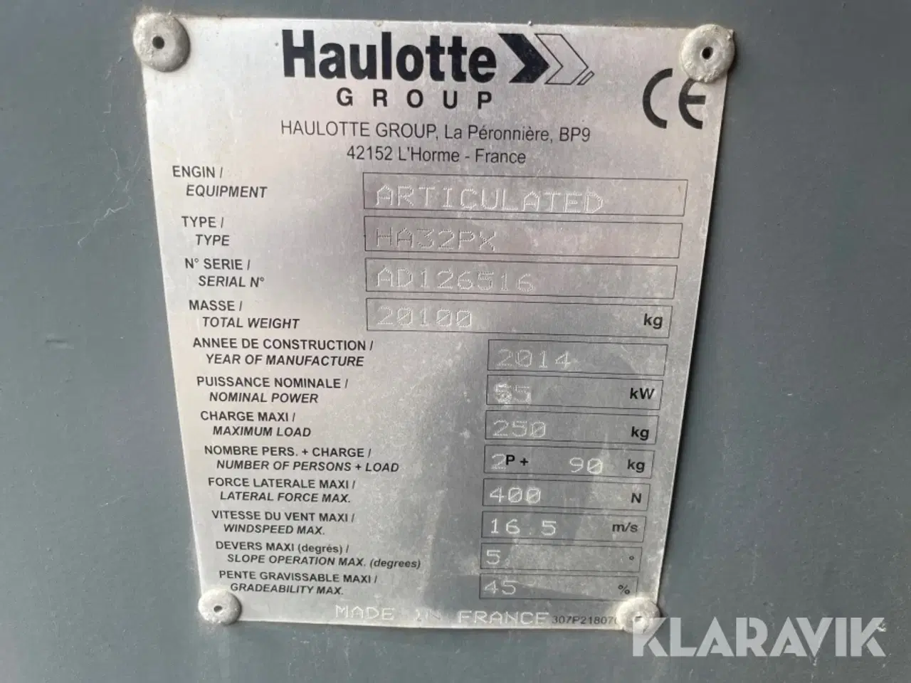 Billede 12 - Bomlift Haulotte HA32PX 32 meter
