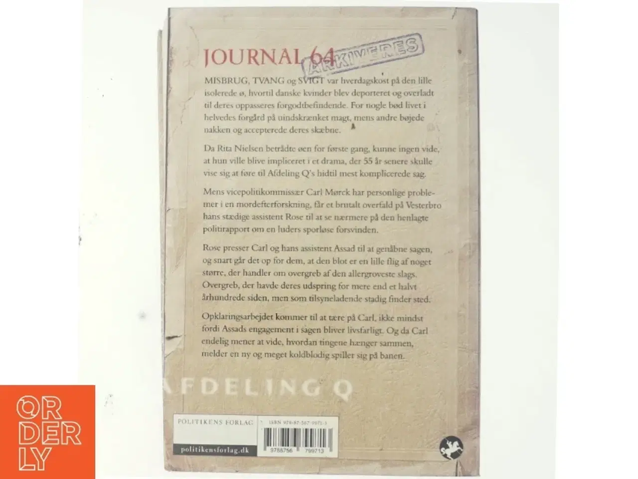 Billede 3 - Journal 64 af Jussi Adler-Olsen (Bog)