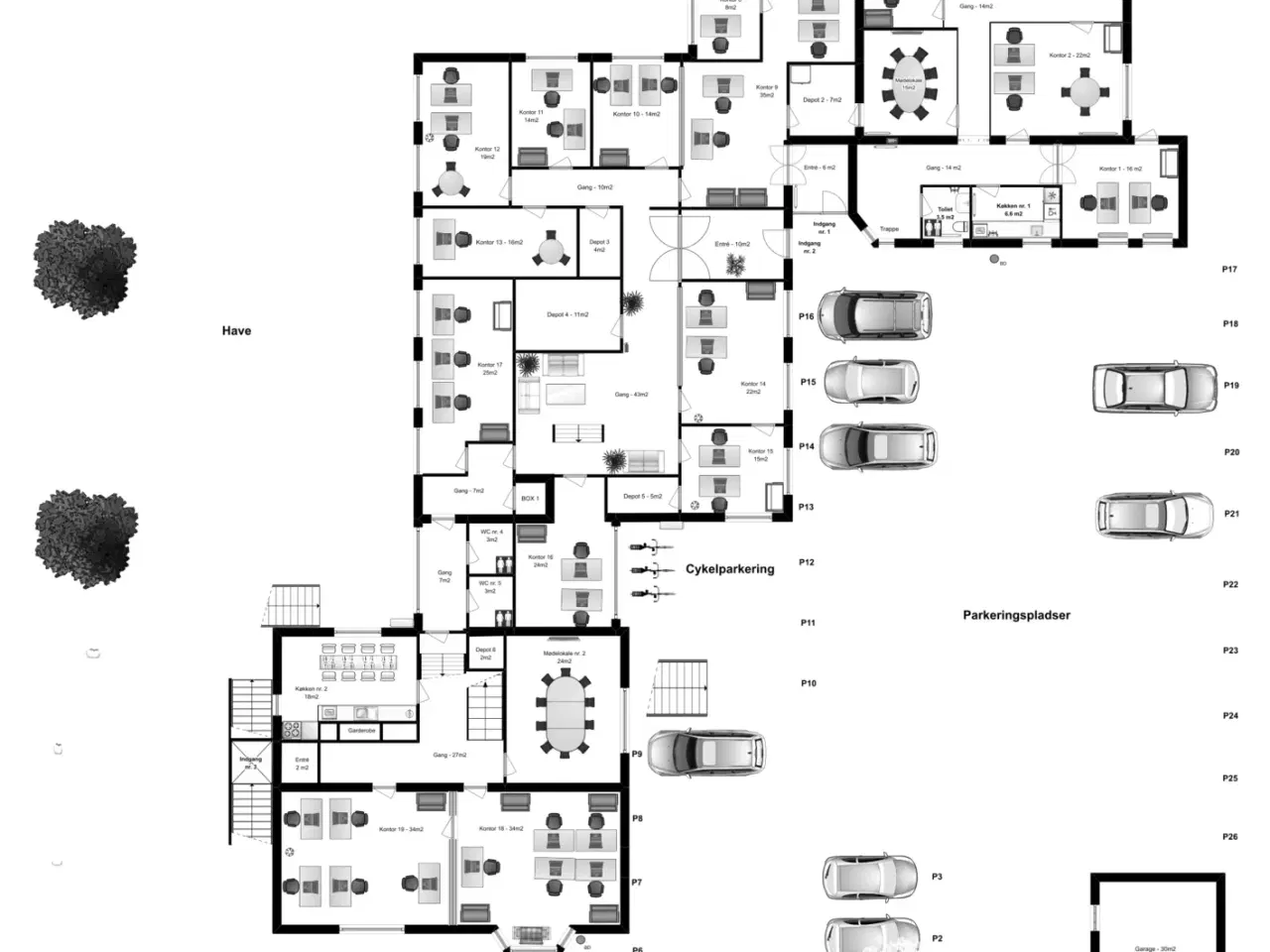 Billede 27 - Kontorfællesskab i det centrale Odense