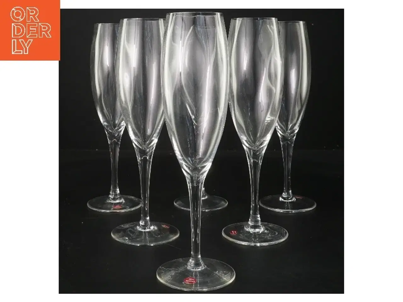 Billede 1 - Champagneglas sæt (str. 6 stk 4,5 cm højde 22 cm)