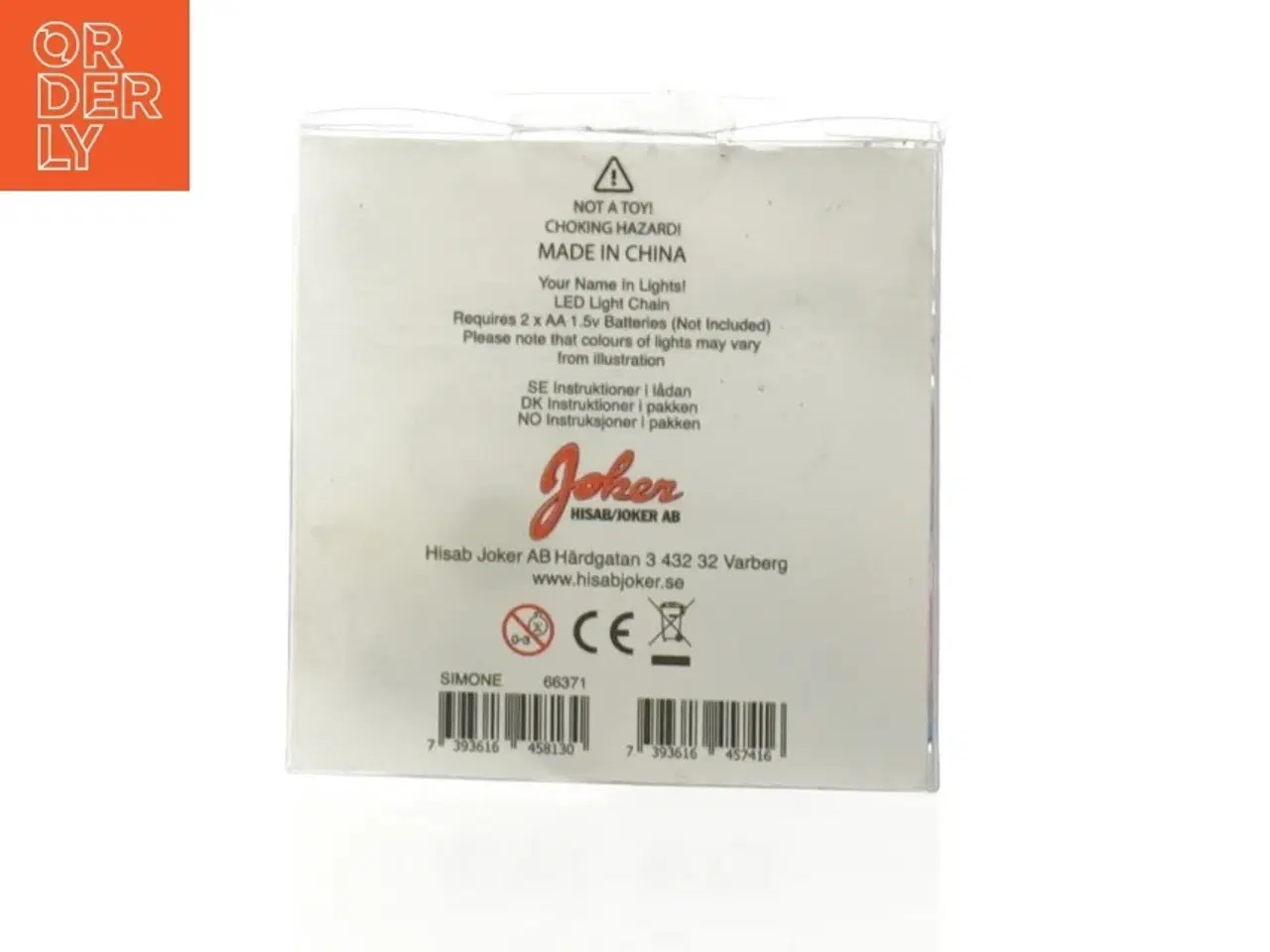 Billede 2 - LED lyskæde 'SIMONE' fra Hisab Joker (str. Fuld længde, 154 cm)