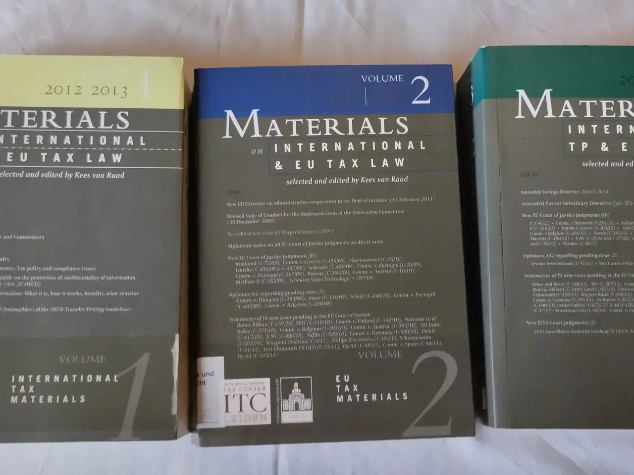 Billede 1 - Materials on International and EU Tax Law 2012/13 