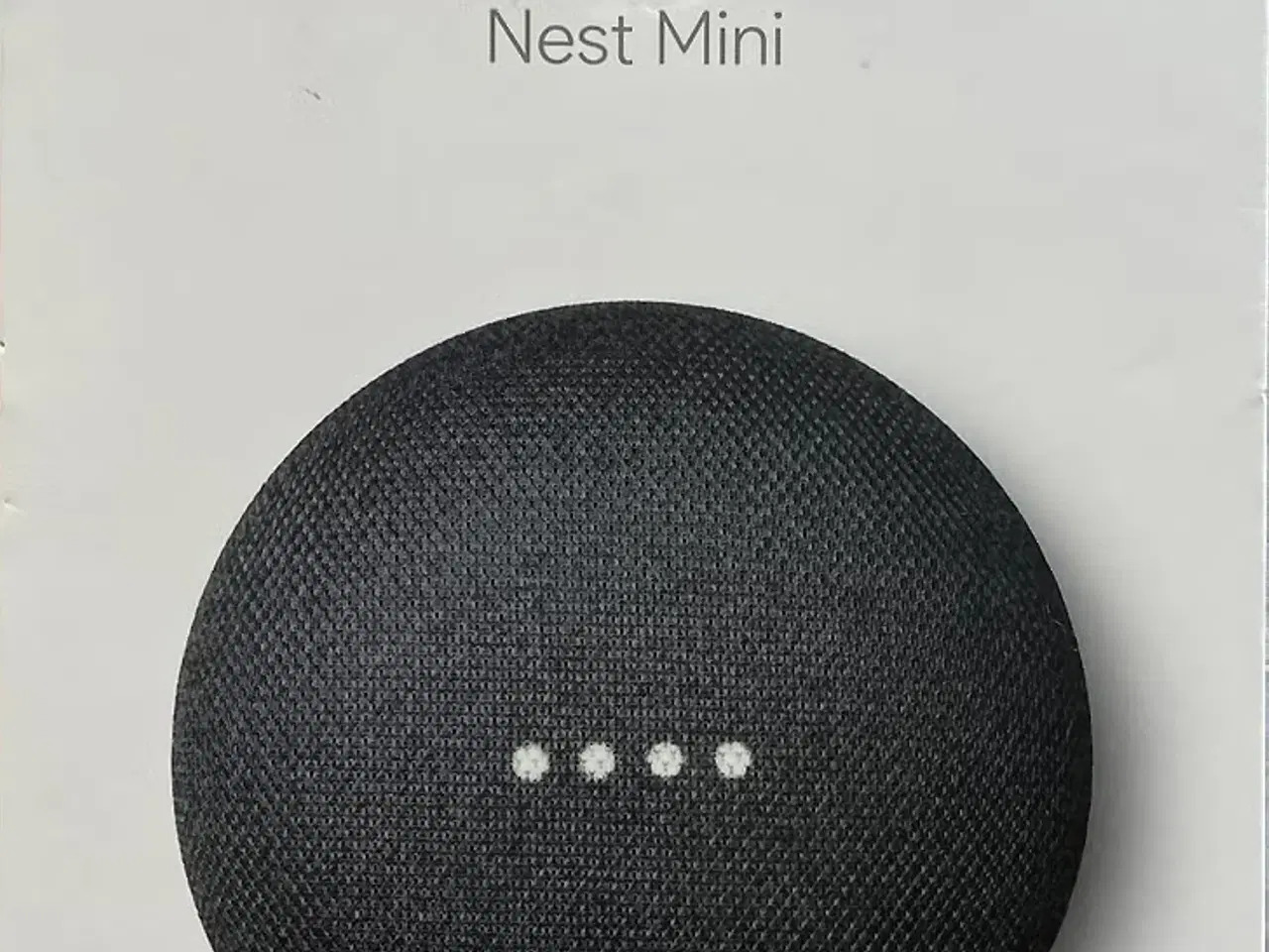 Billede 1 - Google Nest Mini smart speaker i sort farve