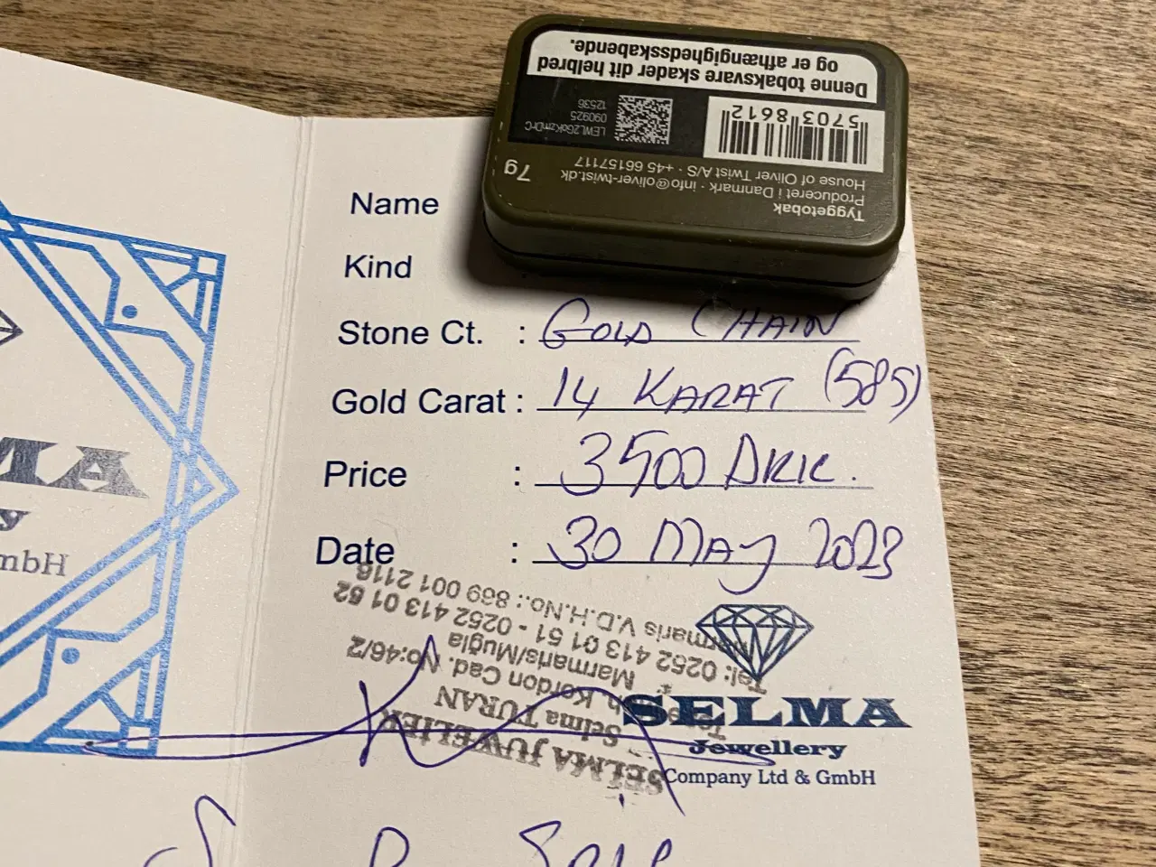 Billede 1 - 14k unisex guldkæde