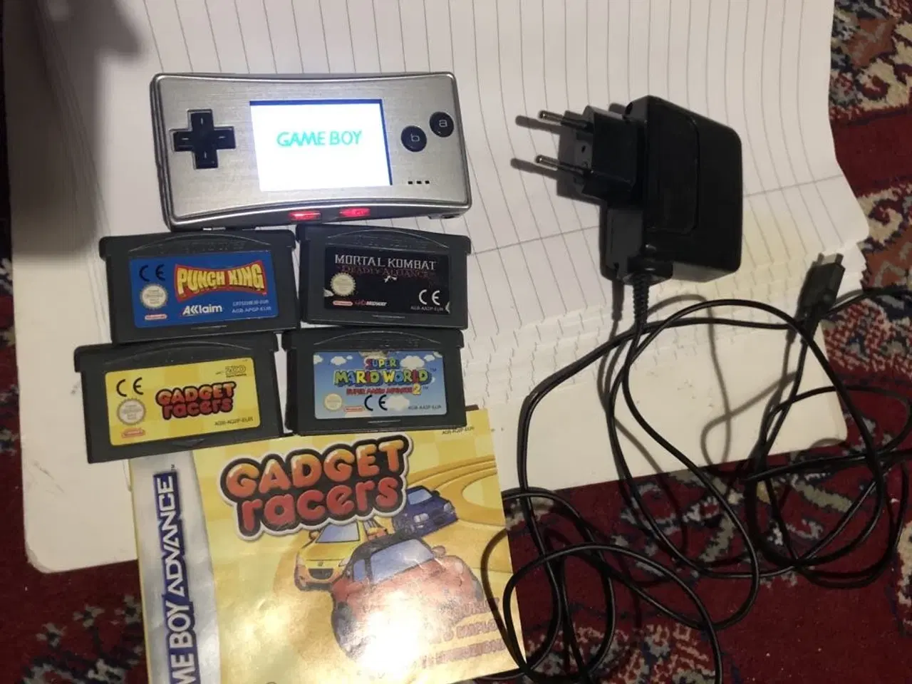 Billede 1 - Gameboy Micro + Mortal Kombat, Super Mario World +