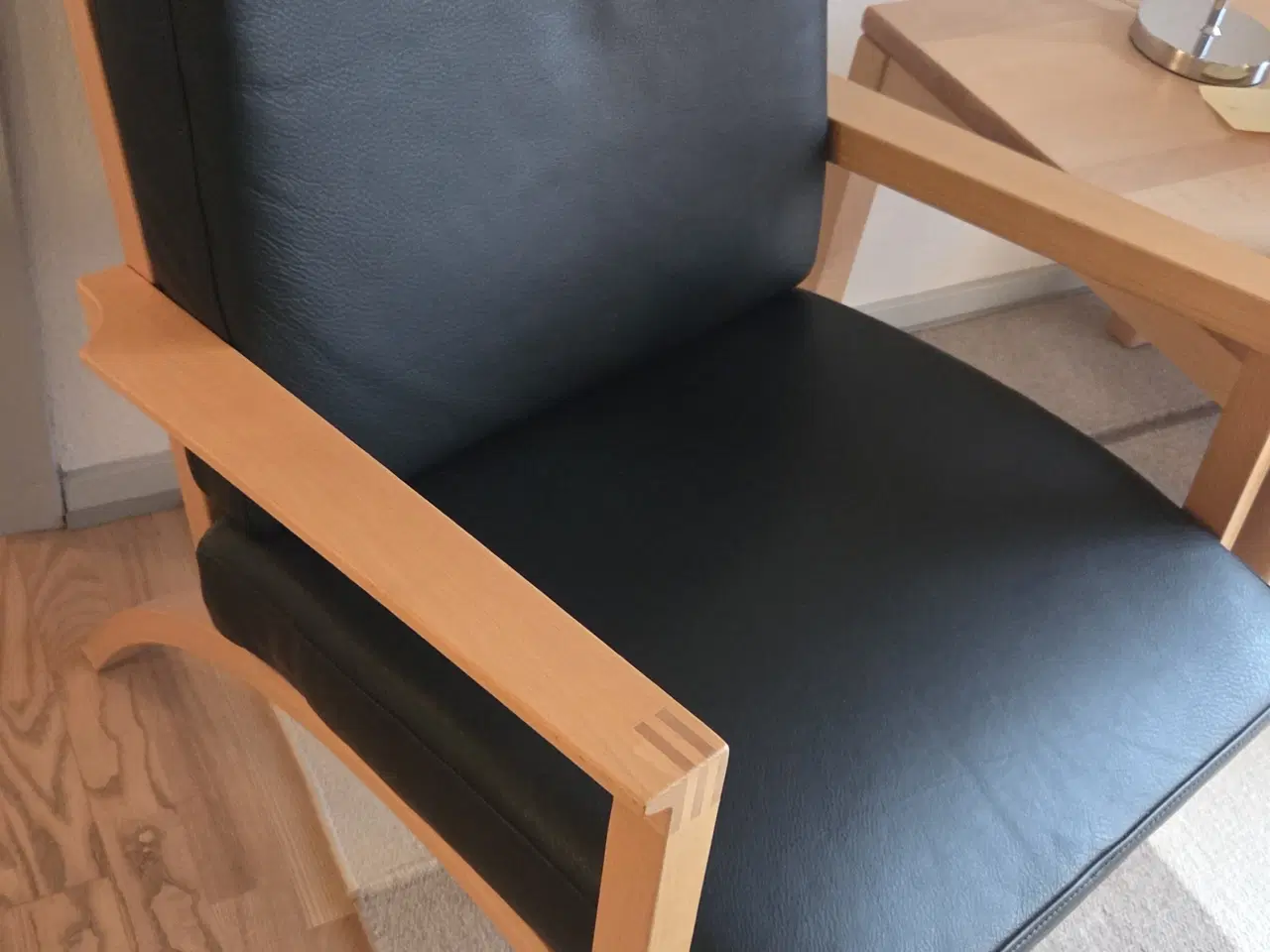 Billede 1 - Lænestole sort læder