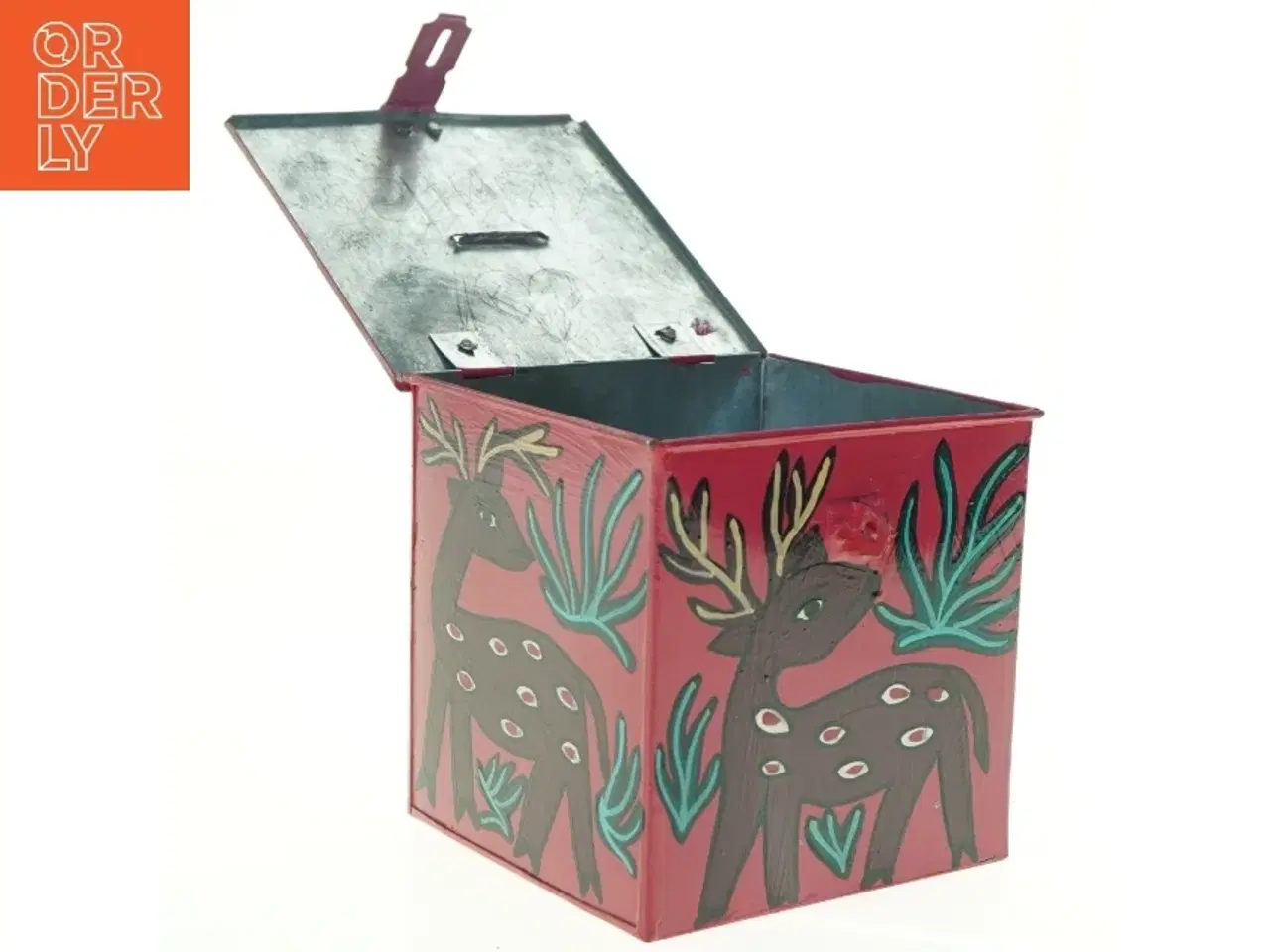 Billede 1 - Metalsparebøsse (str. 13 x 12,5 x, 13 cm)